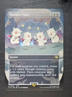 Moogles' Valor (Borderless) R0326 - MTG: Final Fantasy - Image 1