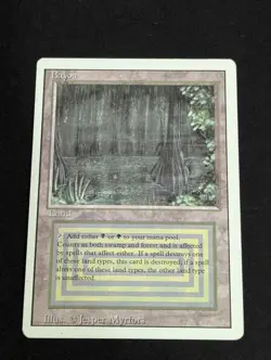 MTG English Bayou Heavy Play Normal Revised Magic The Gathering Dual Land - Image 1