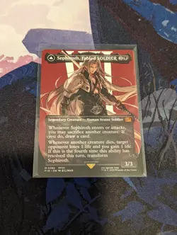 Sephiroth, Fabled SOLDIER #0382 (Borderless) Unplayed NM MTG Final Fantasy - Image 1