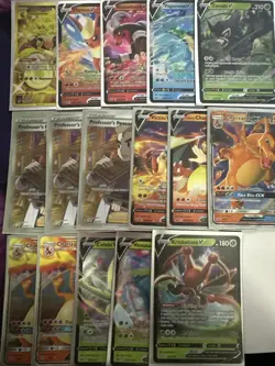 Pokemon TCG Card Collection Rare Holos and V Cards, gx, lp-nm - Image 1