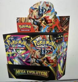 POKEMON MEGA EVOLUTION SEALED BOOSTER BOX. 36 PACKS.    PRE-ORDER PRE-SALE - Image 1