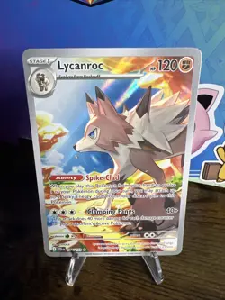 PokÃ©mon TCG Lycanroc Illustration Rare Card 166/159 Journey Together - Image 1