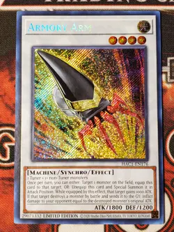 Yugioh Armory Arm HAC1-EN176 Secret Rare Limited Edition NM - Image 1