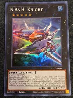 1X NM N.As.H. Knight - LED9-EN003 - Super Rare 1st Edition - yugioh tcg - Image 1