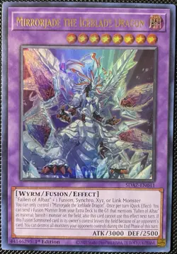 Mirrorjade the Iceblade Dragon SDAZ-EN041 Albaz Strike 1st Ed - Yugioh Card - Image 1
