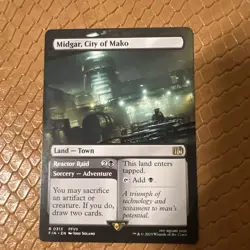 Midgar, City of Mako - Borderless - Final Fantasy #313 Rare, NM, MTG - Image 1