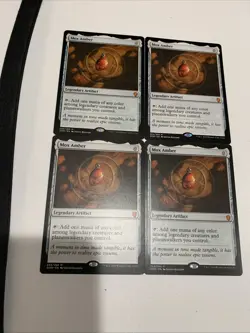 MTG Mox Amber Dominaria Playset Set of 4, LP Condition - Image 1