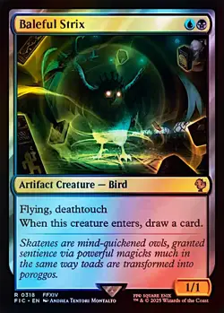 1x Baleful Strix, Surge Foil, Final Fantasy, Magic MTG NM - Image 1