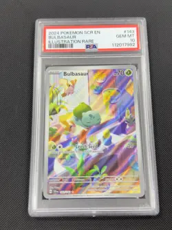 PSA 10 2024 POKEMON STELLAR CROWN ILLUSTRATION RARE #143 BULBASAUR - Image 1
