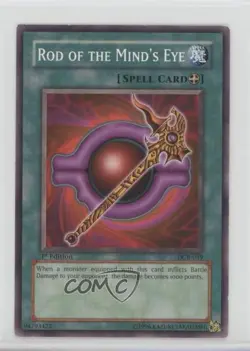 Rod of the Mind's Eye 1st Ed. YuGiOh Dark Crisis #DCR-039 2003 a3q - Image 1