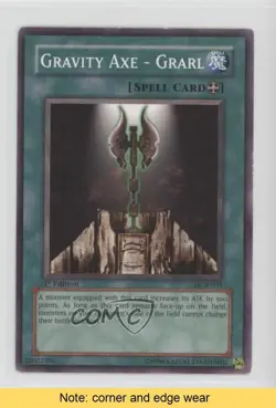 Gravity Axe - Grarl 1st Ed. YuGiOh Dark Crisis #DCR-034 2003 READ 06ak - Image 1