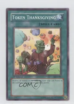 Token Thanksgiving 1st Ed. YuGiOh Dark Crisis #DCR-041 2003 3y7 - Image 1