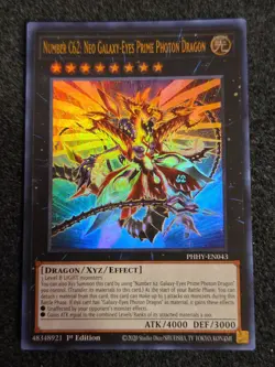 Yugioh Number C62: Neo Galaxy Eyes Prime Photon Dragon PHHY-EN043 1ST ULTRA (NM) - Image 1