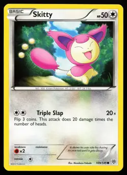 Skitty 109/135 Black & White Plasma Storm Lightly Played Pokemon Card - Image 1