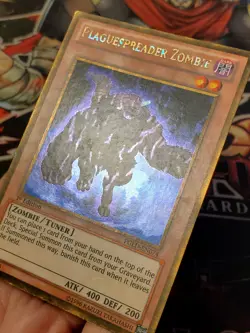Yugioh Plaguespreader Zombie PGLD-EN074 Gold Rare 1st Edition MP - Image 3