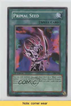 Primal Seed 1st Ed. YuGiOh Invasion of Chaos #IOC-042 2004 READ 06ak - Image 1