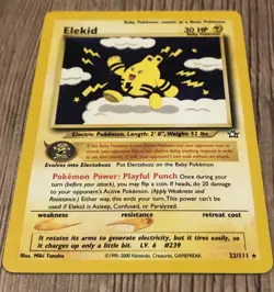 Pokemon Card - Elekid 22/111 Non Holo Rare Neo Genesis WOTC LP/NM - Image 1