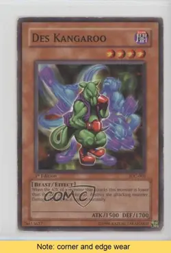 Des Kangaroo 1st Ed. YuGiOh Invasion of Chaos #IOC-005 2004 READ 04ve - Image 1
