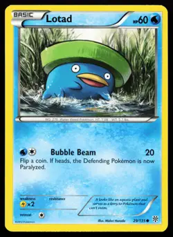 Lotad 29/135 Black & White Plasma Storm Lightly Played Pokemon Card - Image 1