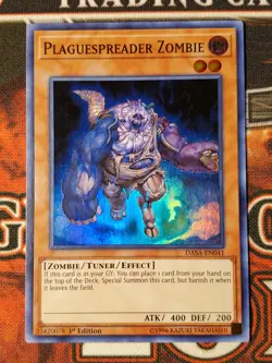 Yugioh Plaguespreader Zombie DASA-EN041 Super Rare 1st Edition NM - Image 1