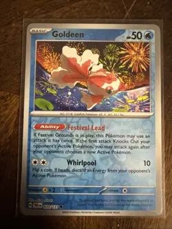 PokÃ©mon TCG Goldeen Reverse Holo Prismatic Evolutions Card 020/131 - Image 1