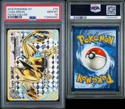 Lugia Break XY Fates Collide Card 79/124 PSA 10 Gem Mint - LOW POP - Image 3