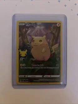 Pokemon Pikachu Celebrations Full Art Holo Card 005/025 Near Mint Condition - Image 1