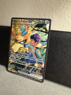 Hop's Zacian EX 186/159 Pokemon Card, Special Illustration Rare, Pack Fresh - Image 2