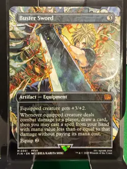 Buster Sword (Borderless) Final Fantasy MTG: Regular (NM) - Image 1