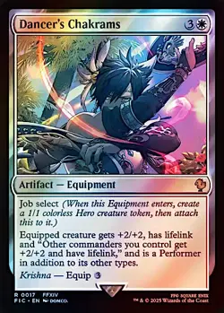 MTG Magic the Gathering (Surge Foil) Dancer's Chakrams Final Fantasy - Image 1