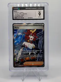 Mela Ultra Rare 236/182 Paradox Rift CGC 9 ERROR English Pokemon Card - Image 1