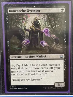 MTG Magic the Gathering Bonecache Overseer (85/427) Bloomburrow LP - Image 1