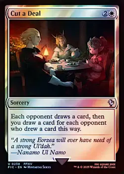1x Cut a Deal, Surge Foil, Final Fantasy, Magic MTG NM - Image 1
