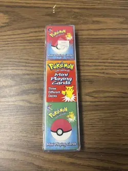 1999 Bicycle Pokemon Mini Playing Card Set Factory Sealed Brand New - Image 1