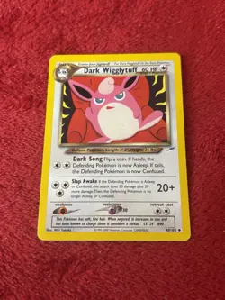 Dark Wigglytuff 40/105 Neo Destiny Regular Vintage Pokemon Card Lp Wotc - Image 1