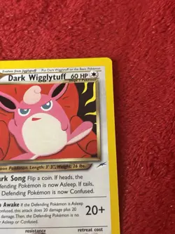 Dark Wigglytuff 40/105 Neo Destiny Regular Vintage Pokemon Card Lp Wotc - Image 2