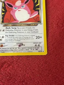 Dark Wigglytuff 40/105 Neo Destiny Regular Vintage Pokemon Card Lp Wotc - Image 3