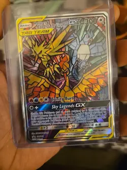 2019 POKEMON SM BLACK STAR PROMO SM210 FULL ART/MOLTRES & ZAPDOS & ARTICUNO GX - Image 1