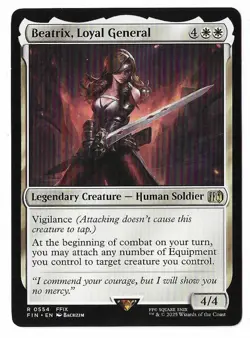 MTG Beatrix, Loyal General Final Fantasy (FIN) Rare Magic Card #0554 Unplayed - Image 1