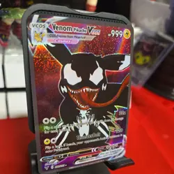 Pikachu Venom Marvel/Pokemon Card VMAX GX EX GX ACG Holo Cosplay - Image 2