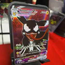 Pikachu Venom Marvel/Pokemon Card VMAX GX EX GX ACG Holo Cosplay - Image 7