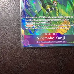 Vinsmoke Yonji OP06-067 Full Art One Piece Premium Booster The Best Card Game - Image 6