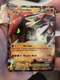 Groudon EX XY42 XY Black Star Promo Holo Card Is LP- See Pics FREE SHIPPING! - Image 1