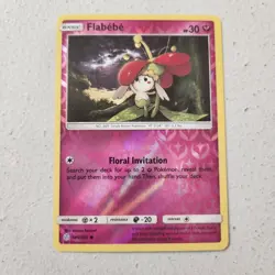 Flabébé 149/236 Sun & Moon Cosmic Eclipse Common Reverse Holo Pokemon Card 2019 - Image 1