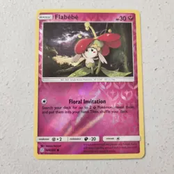 Flabébé 149/236 Sun & Moon Cosmic Eclipse Common Reverse Holo Pokemon Card 2019 - Image 3