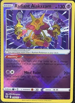 Radiant Alakazam 059/195 Swsh12: Silver Tempest Holo - Pokémon Card - Image 3