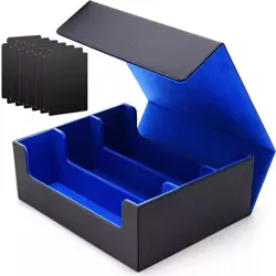 ⭐ Card Deck Storage Box 1800 Card Deck Holder Box Trading Storage Box Magnet New - Image 1
