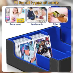 ⭐ Card Deck Storage Box 1800 Card Deck Holder Box Trading Storage Box Magnet New - Image 7