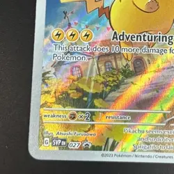 Pikachu SVP 27 Paldea Evolved Black Star Promo Card Pokemon TCG 2023 - Image 11