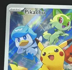 Pikachu SVP 27 Paldea Evolved Black Star Promo Card Pokemon TCG 2023 - Image 9